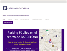 Tablet Screenshot of parkingciutatvella.com